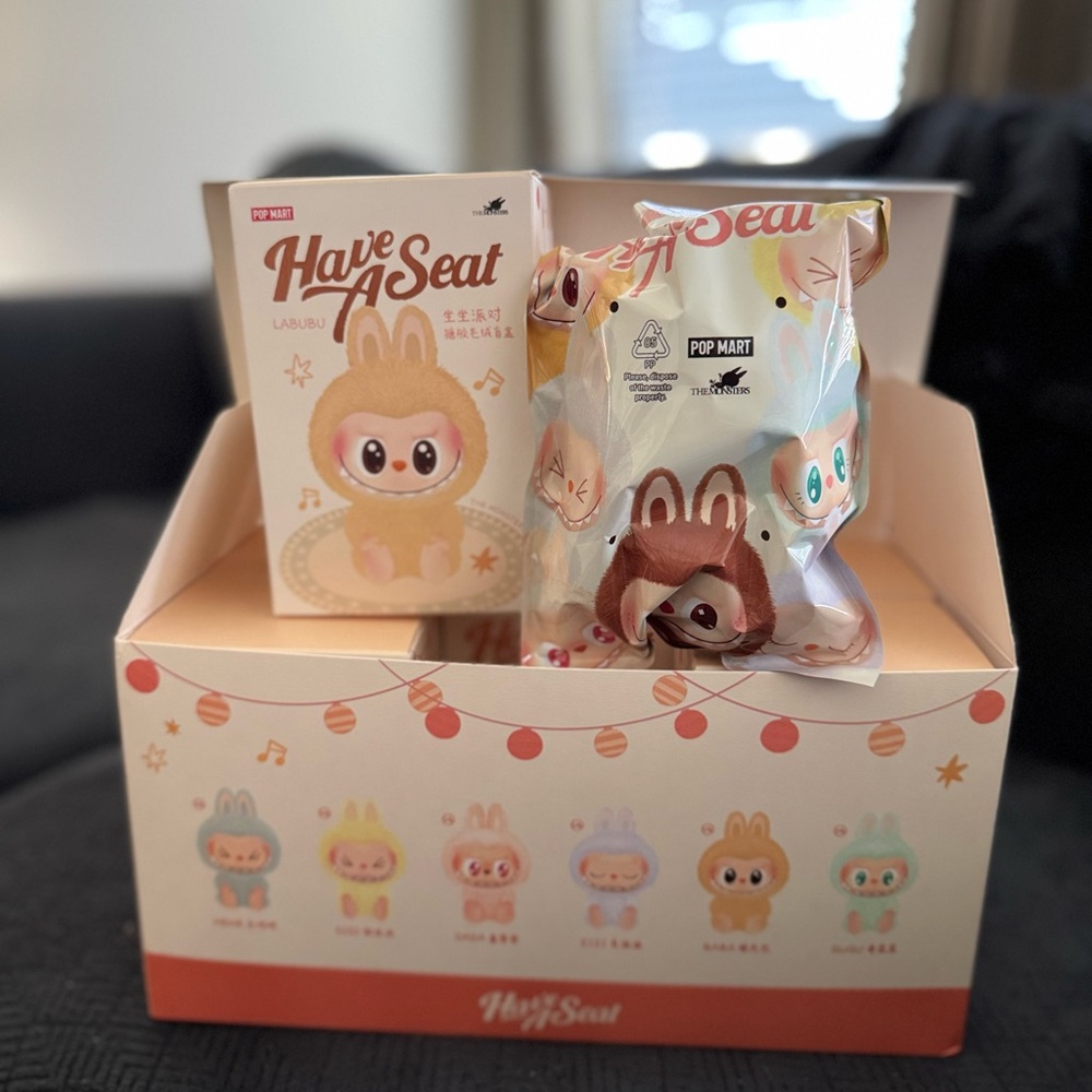 Authentic Have a Seat Labubu Blind Box! Brand New. Open-box. Sealed foil. LIST2